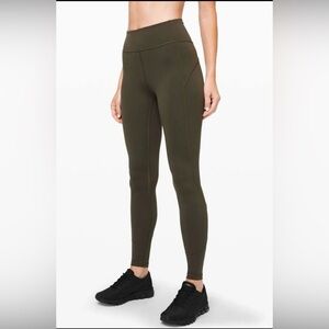 Lululemon In Movement Legging 25” in olive green